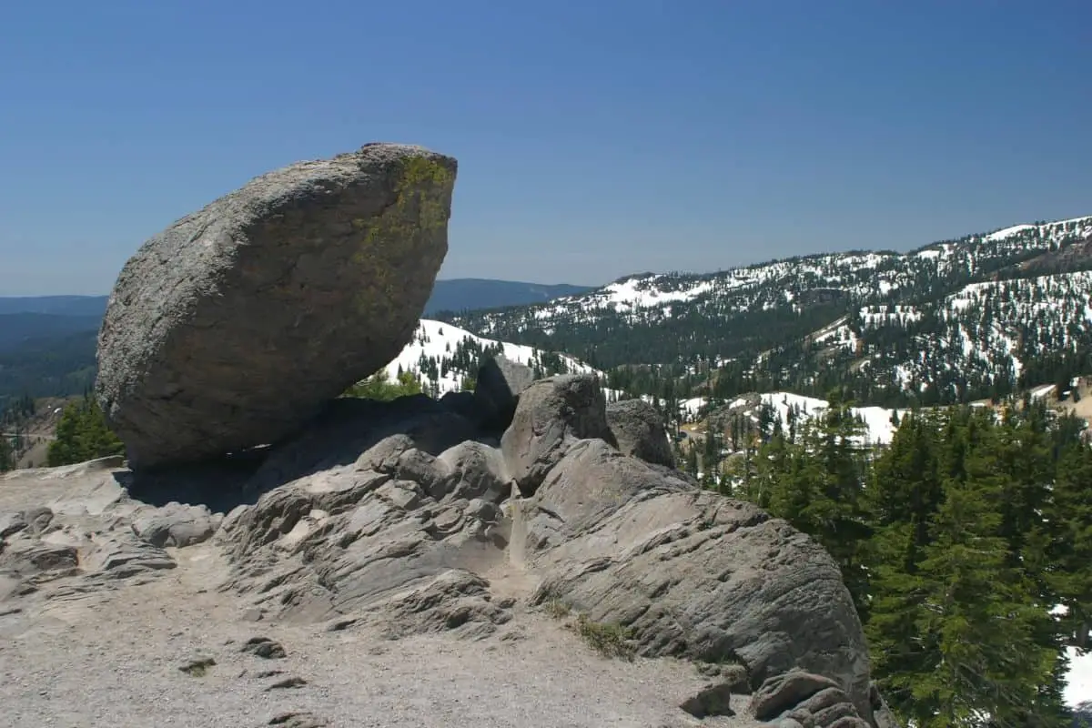 Bould on Lassen National Volcanic Park in California. - California Places, Travel, and News.