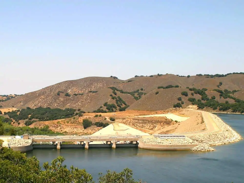 Bradbury Dam At Lake Cachuma In Santa Barbara County.