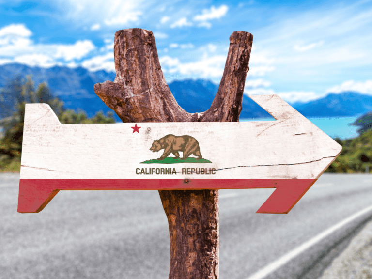 California State wooden sign 1