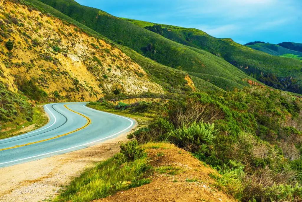 California countryside highway