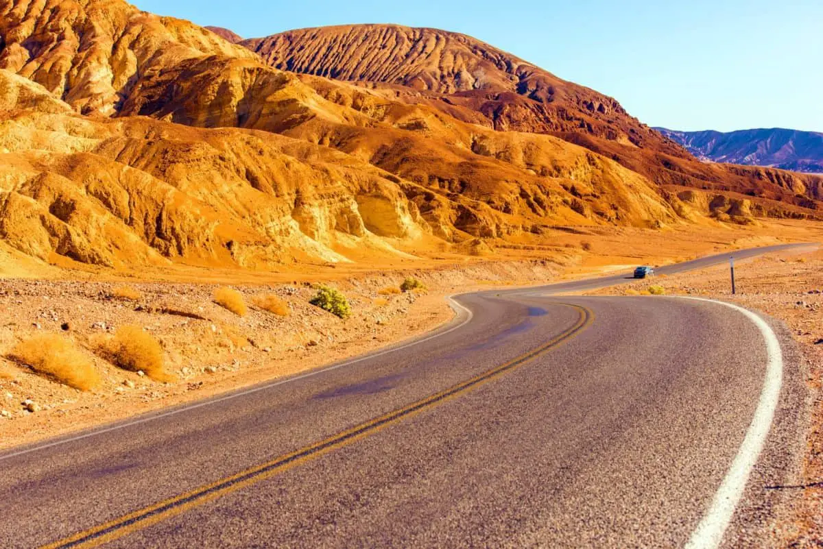 Death Valley Highway California United States. Death Valley Raw Landscape. - California Places, Travel, and News.