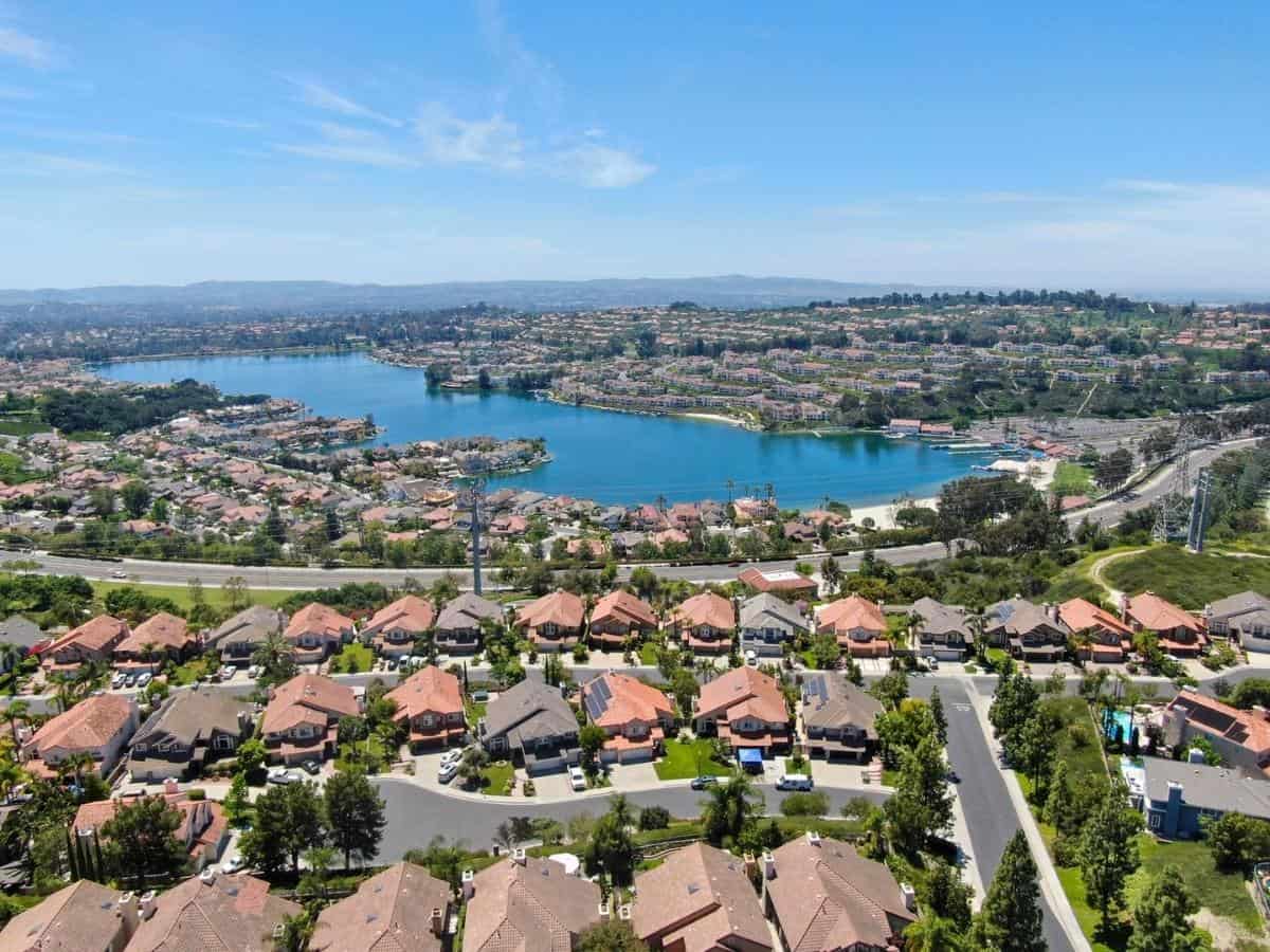 Aerial View Of Lake Mission Viejo With Private Residential And Condominium Communities. California - California View