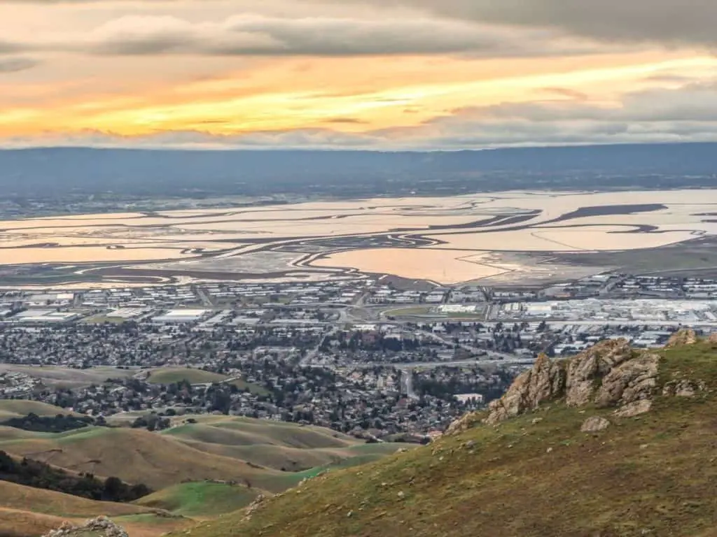 Bay Area Stormy Sunset. Mission Peak Regional Park Alameda County California USA. - California Places, Travel, and News.