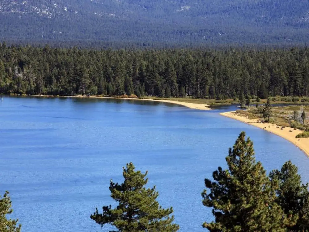 Beach at Lake Tahoe California in summer - California Places, Travel, and News.