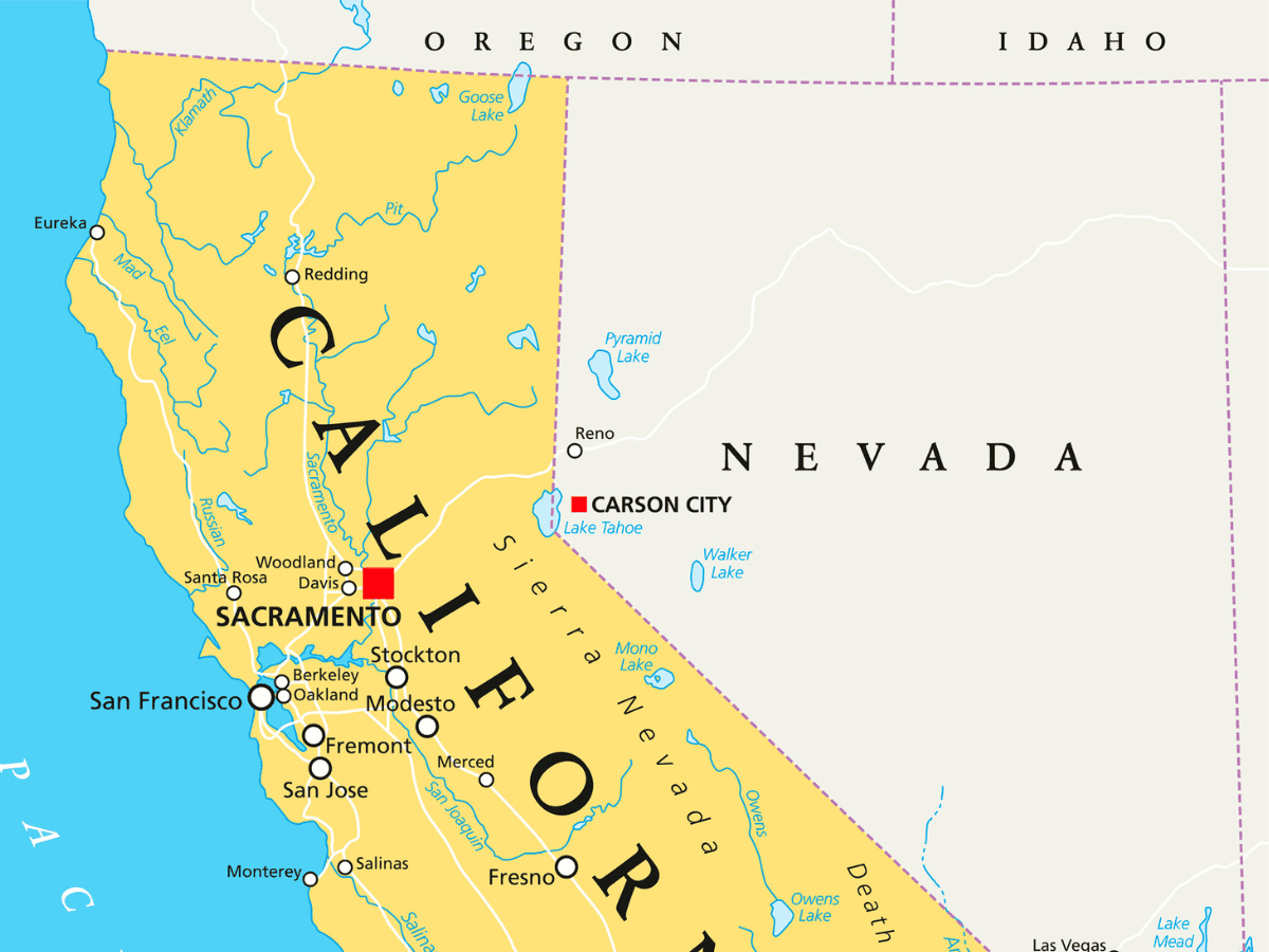 California Transverse Mountain Ranges Map Vrogue Co   California Political Map With Klamath Mountains 