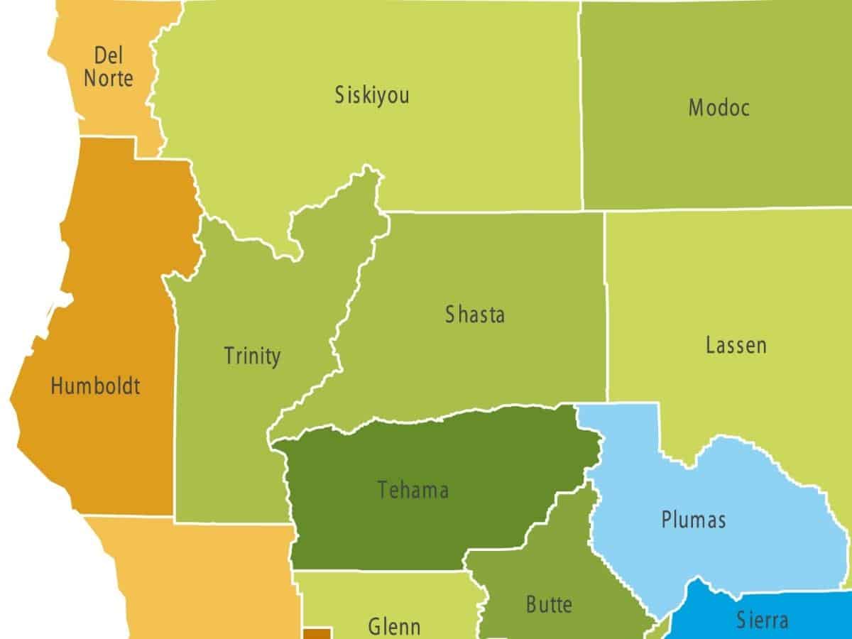 Del Norte County Map Of Northern California - California Places, Travel, and News.