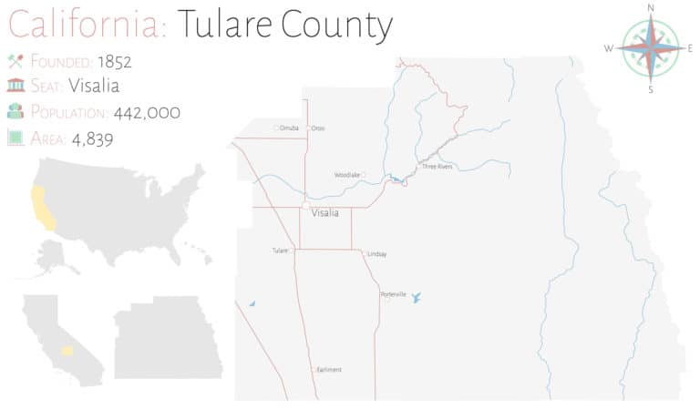 Tulare County California 2026 Large And Detailed Map Of Tulare County In California 768x461 