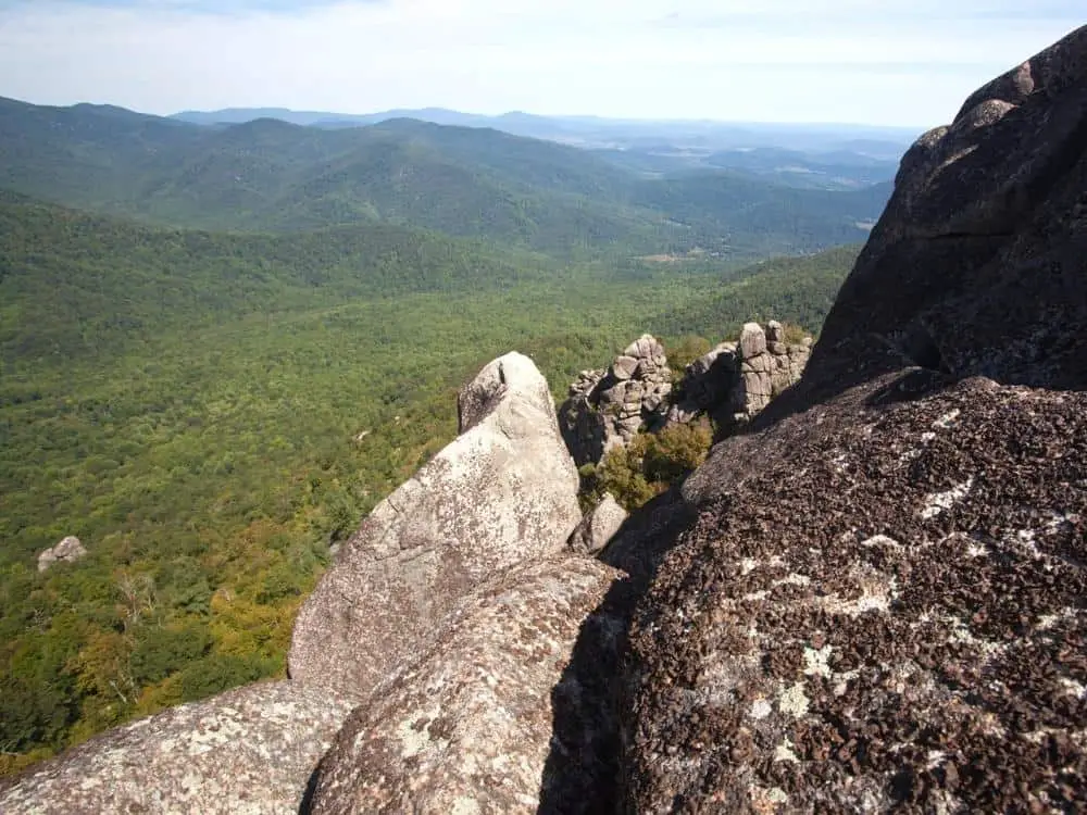 Views Over Valley In The Shenandoah On A Climb Of Old Rag - California View