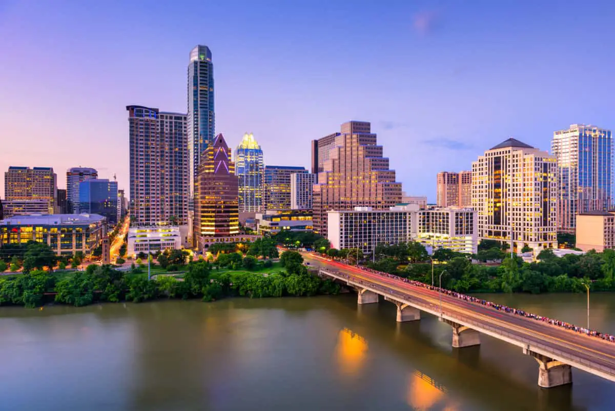 Austin Texas Skyline - California View