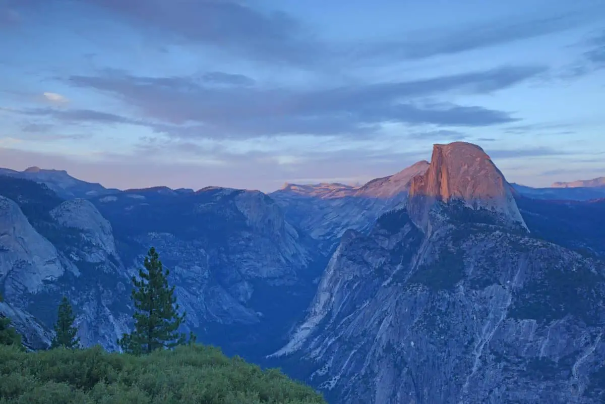Glacier Point At Yosemite National Park During Sunset. - California View