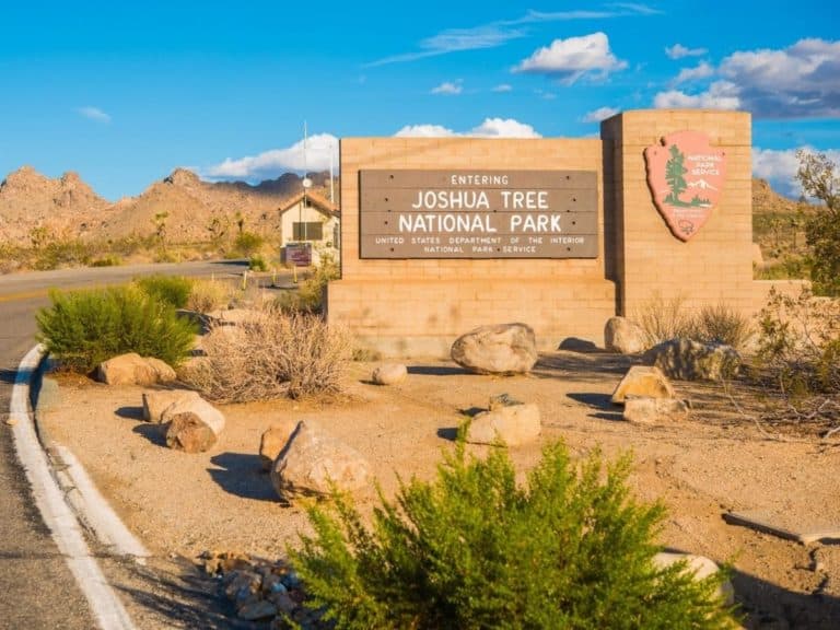 Joshua Tree National Park Entrance Sign and Ranger Station. California - California Places, Travel, and News.