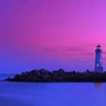 Lighthouse at Walton Santacruz california during dusk. - California Places, Travel, and News.