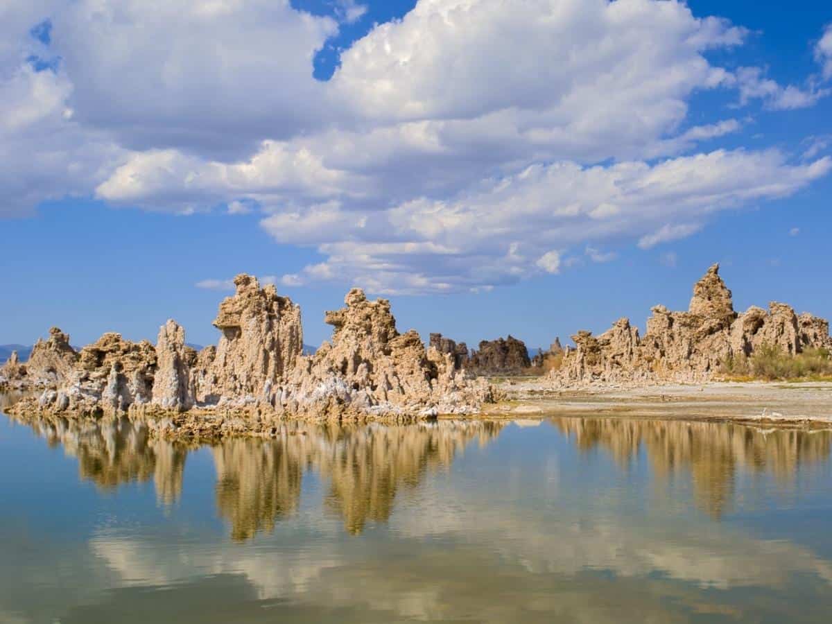 Mono Lake Tufa and Clouds in Summer Mono County California - California Places, Travel, and News.