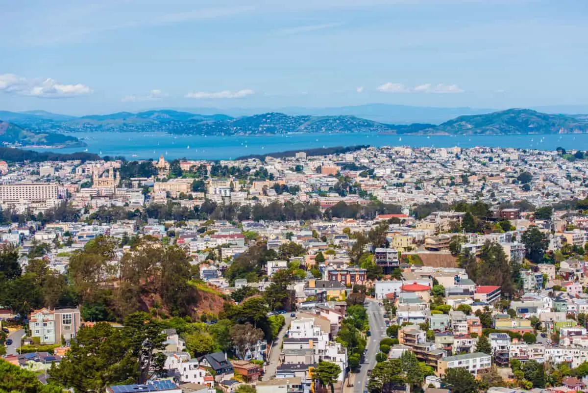 San Francisco Uptown Cityscape. San Francisco California United States. - California View