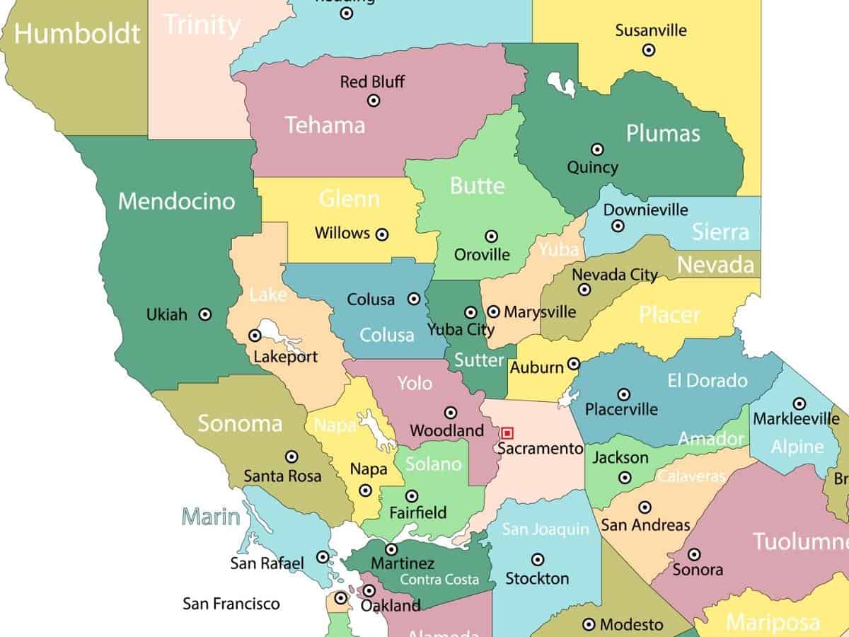 Sutter Counties Map California - California View