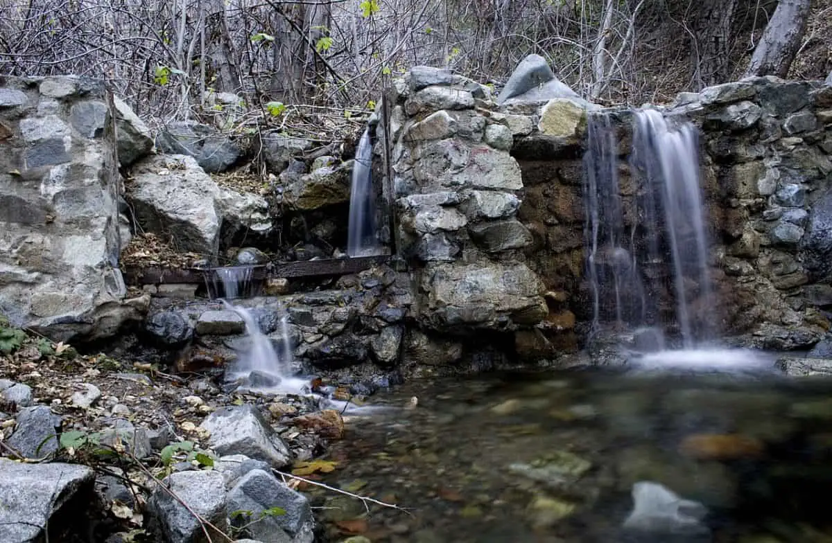 A Small Waterfall Along Bear Creek Right Next To The Holy Jim Trail That Leads Up To Santiago Peak. - California View