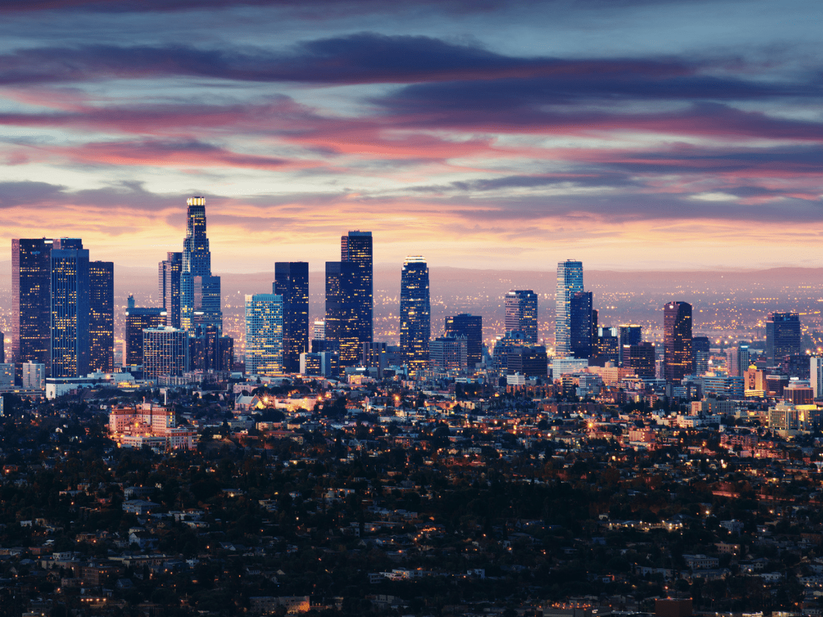 Los Angeles California City Skyline - California Places, Travel, and News.