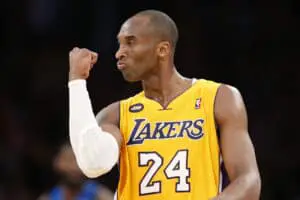 Los Angeles Lakers Kobe Bryant celebrates - California Places, Travel, and News.