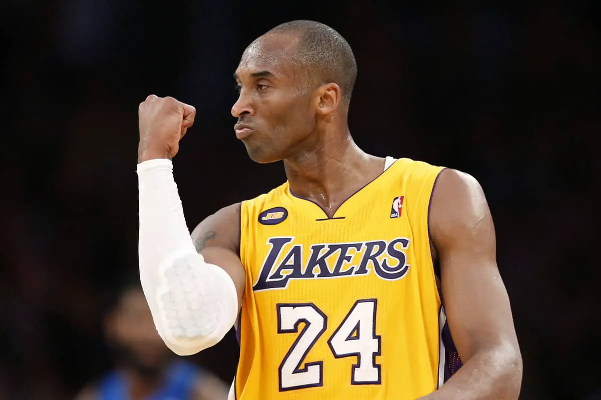 Los Angeles Lakers Kobe Bryant Celebrates - California View
