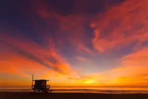 Sunset In El Porto California. - California View