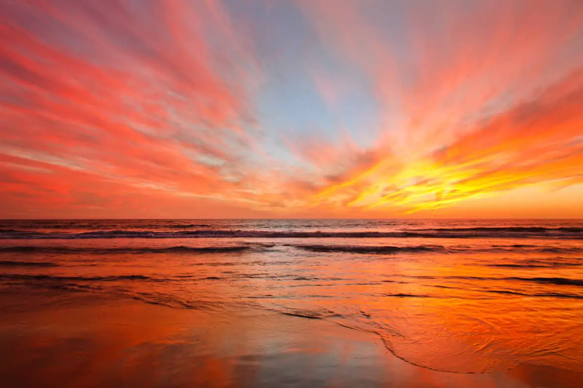 Sunset In El Porto California - California View