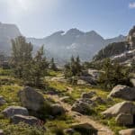 The John Muir Trail leads the way up Palisade Basin towards Mather Pass Kings Canyon National Park California. - California Places, Travel, and News.