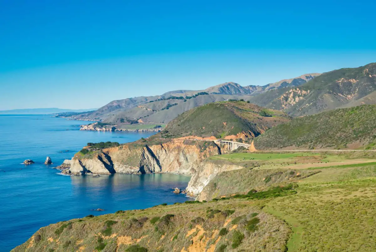 Californias coastline along California State Route 1 near King City California. - California Places, Travel, and News.