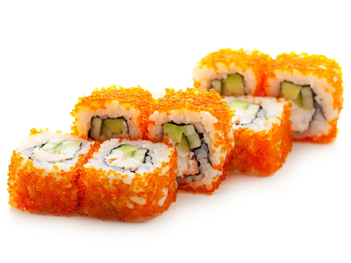 California Roll with Masago - California Places, Travel, and News.