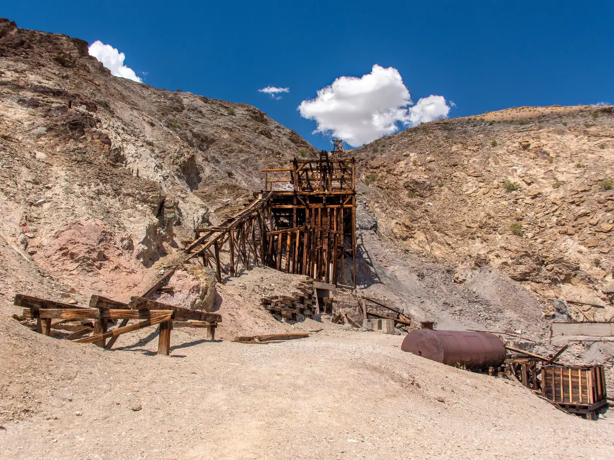 Gold Rush historic min in Death Valley National Park - California Places, Travel, and News.