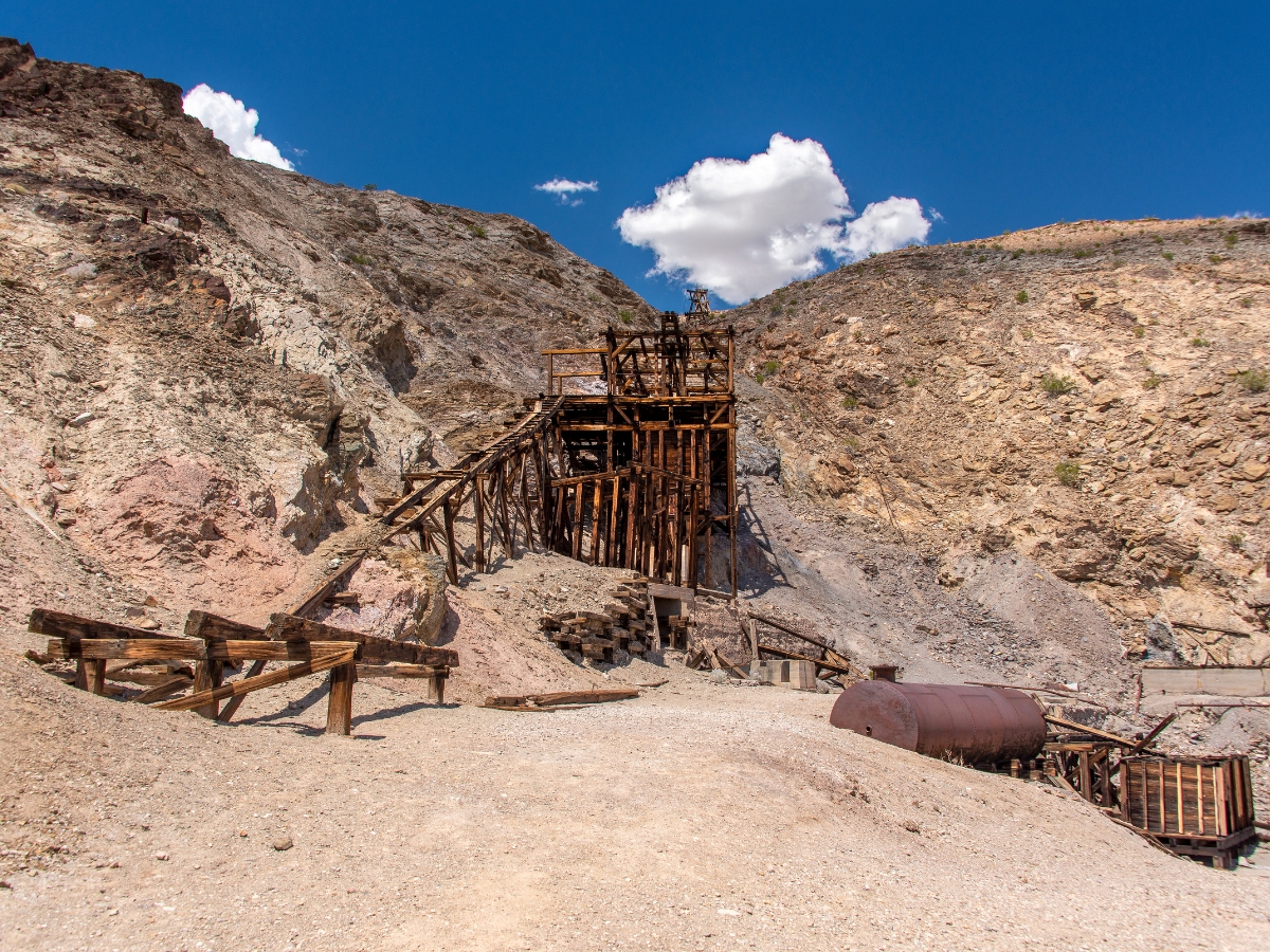 Gold Rush historic min in Death Valley National Park - California Places, Travel, and News.