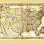 Old USA map - California Places, Travel, and News.