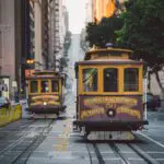 San Francisco Cable Cars on California Street California USA - California Places, Travel, and News.
