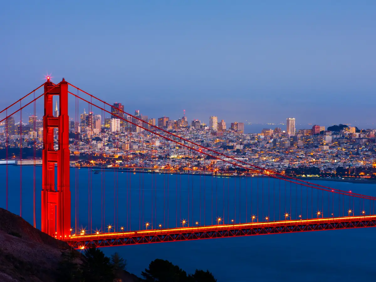 San Francisco in the evening - California Places, Travel, and News.