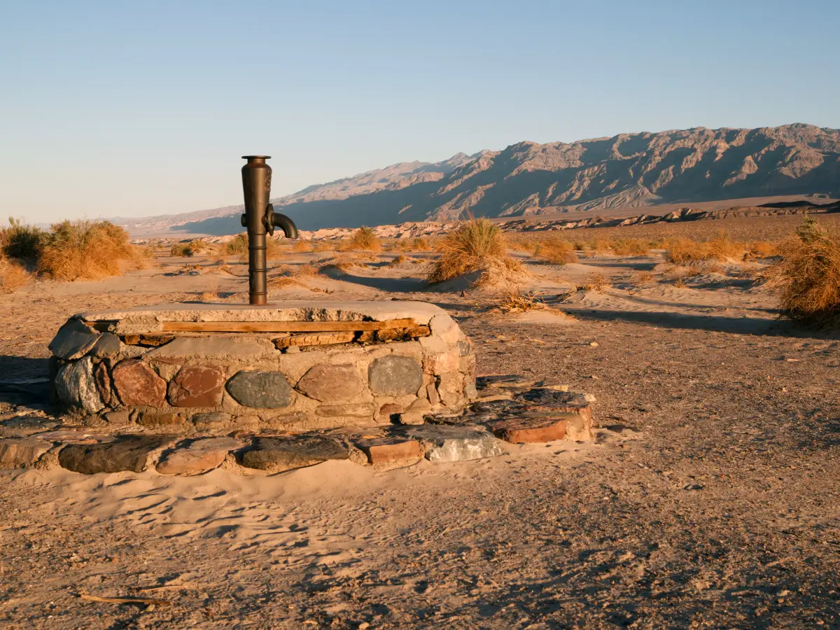 Stovepipe Wells Ancient Dry Well Death Valley California - California Places, Travel, and News.