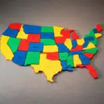 USA Map and states in blocks - California Places, Travel, and News.