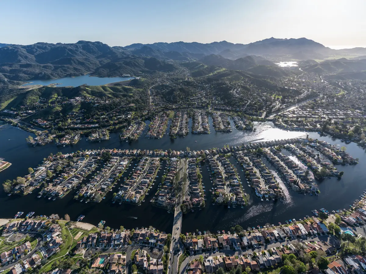 Westlake and Thousand Oaks California Aerial - California Places, Travel, and News.